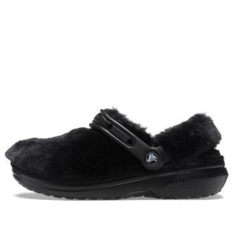Crocs Classic Fur Sure Slip On Clogs „Black“ 207303-001
