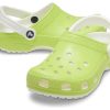 Crocs Classic Glow in the Dark dřeváky „Lime Green White“ 209101-3UH