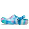 Crocs Classic lemované solární dřeváky „White Blue Aqua“ 207560-4SU