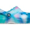 Crocs Classic lemované solární dřeváky „White Blue Aqua“ 207560-4SU