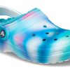 Crocs Classic lemované solární dřeváky „White Blue Aqua“ 207560-4SU
