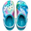 Crocs Classic lemované solární dřeváky „White Blue Aqua“ 207560-4SU