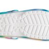 Crocs Classic lemované solární dřeváky „White Blue Aqua“ 207560-4SU
