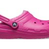 Crocs Classic Lined Clog Sportovní Unisex Purple Red Sandály 203591-6SV