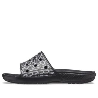 Crocs Classic Logo Motion Slides „Black White“ 206124-066 Crocs Classic Logo Motion Slides „Black White“ 206124-066