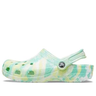 Crocs Classic Marbled Clogs „Green Yellow“ 206867-3U5 Crocs Classic Marbled Clogs „Green Yellow“ 206867-3U5