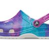 Crocs Classic Pattern White Purple Sandály „White Purple“ 206565-14N