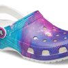 Crocs Classic Pattern White Purple Sandály „White Purple“ 206565-14N