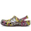 Crocs Classic Retro květinové dřeváky „Yellow Pink“ 208954-6WF