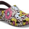 Crocs Classic Retro květinové dřeváky „Yellow Pink“ 208954-6WF