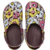 Crocs Classic Retro květinové dřeváky „Yellow Pink“ 208954-6WF