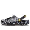 Crocs Classic Smiley World dřeváky „Black White“ 207971-0C4