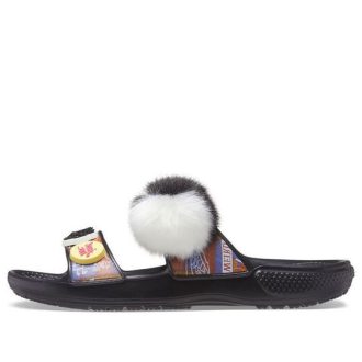 Crocs Classic Soft Sole Cozy Flat Heel Sportovní pantofle Unisex Černá 207403-001 Crocs Classic Soft Sole Cozy Flat Heel Sportovní pantofle Unisex Černá 207403-001