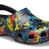 Crocs Classic Tie Dye Pattern Crocs Beach Unisex džínové modré sandály 205453-4SW