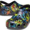Crocs Classic Tie Dye Pattern Crocs Beach Unisex džínové modré sandály 205453-4SW