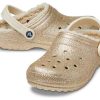 Crocs Classic třpytivé dřeváky „Gold“ 504271