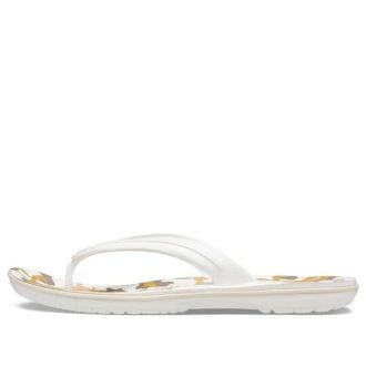 Crocs Crocband žabky s potiskem „White Tan“ 205943-94S