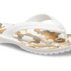 Crocs Crocband žabky s potiskem „White Tan“ 205943-94S