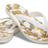 Crocs Crocband žabky s potiskem „White Tan“ 205943-94S