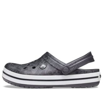 Crocs Crocband dřeváky „šedočerné“ 206474-02W