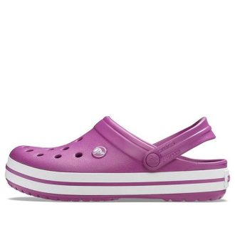 Crocs Crocband dřeváky „Purple White“ 11016-54R
