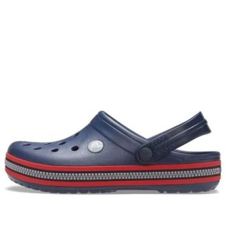 Crocs Crocband Zipper Band dřeváky „Navy Red“ 206594-4SA