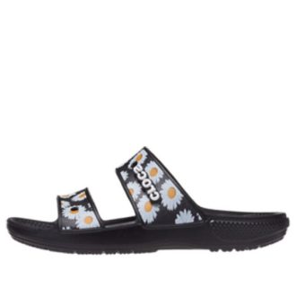 Crocs Daisy lehké sportovní pantofle odolné proti opotřebení unisex černá bílá 207284-0ZI