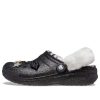 Crocs Disco Classic lemované disco třpytivé dřeváky „Black White“ 208075-0ZS