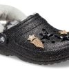 Crocs Disco Classic lemované disco třpytivé dřeváky „Black White“ 208075-0ZS