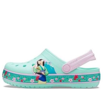 Crocs Funny Pattern Small Crocs Outdoorové sporty Big Boys Mátově zelené sandály 206155-3P7