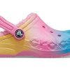 Crocs (GS) Baya potištěné lemované dřeváky „Pink Lemonade Multi“ 205888-6SO