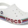 Crocs (GS) Bayaband Rainbow Glitter Clogs „White Red“ 209731-100