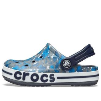Crocs (GS) Bayaband Tištěné dřeváky „Blue Grey“ 205810-025