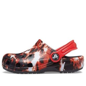 Crocs (GS) Classic Bleach Dye Clogs „Red White Black“ 207404-063