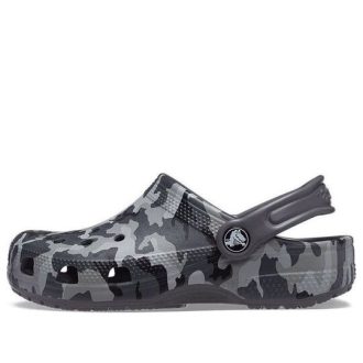 Crocs (GS) Classic Camo Clogs „Black Grey“ 207594-097