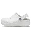 Crocs (GS) Classic Clog Stay Warm Lehké bílé šedé sandály „White Light Grey“ 205977-11H