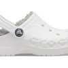 Crocs (GS) Classic Clog Stay Warm Lehké bílé šedé sandály „White Light Grey“ 205977-11H