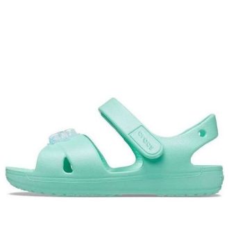 Crocs (GS) Classic Cross-Strap Charm Sandals „Turquoise“ 206947-3U3