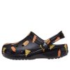 Crocs (GS) Classic Food Print Clogs „Black Yellow“ 207150-001