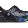 Crocs (GS) Classic Fuzz-Lined Clog „Black Lightning“ 207322-0C4
