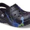 Crocs (GS) Classic Fuzz-Lined Clog „Black Lightning“ 207322-0C4