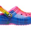 Crocs (GS) Classic Lined TieDye Graphic Clogs „Blue Pink“ 206683-6RW