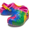 Crocs (GS) Classic Lined TieDye Graphic Clogs „Blue Pink“ 206683-6RW