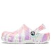 Crocs (GS) Classic tie-Dye grafické dřeváky „White Multi“ 205451-6SN