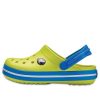 Crocs (GS) Crocband dřeváky s kulatou špičkou „Yellow Blue“ 204537-73E