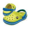 Crocs (GS) Crocband dřeváky s kulatou špičkou „Yellow Blue“ 204537-73E