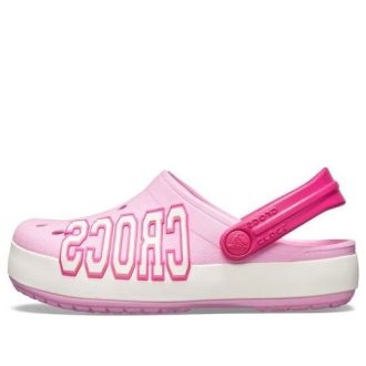Crocs (GS) Crocband Logo Clogs „Pink White“ 205533-6I2