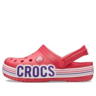 Crocs (GS) Crocband Logo Stripe Clogs „Red White“ 206345-611