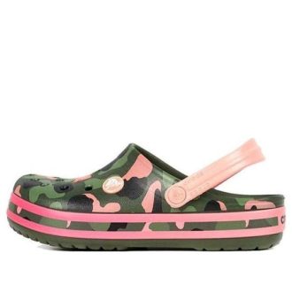 Crocs (GS) Crocband Multi Graphic Clogs „Green Pink“ 205532-737
