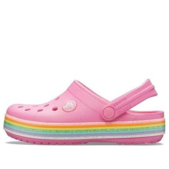 Crocs (GS) Crocband Rainbow Glitter Clogs „Pink“ 206151-669